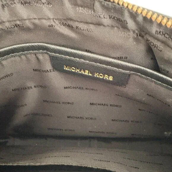 Michael Kors Jet Set Large Saffiano Leather East West Shoulder Crossbody Black - Picture 4 of 9